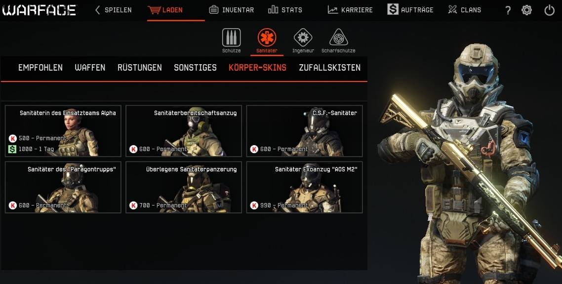 Warface Skins