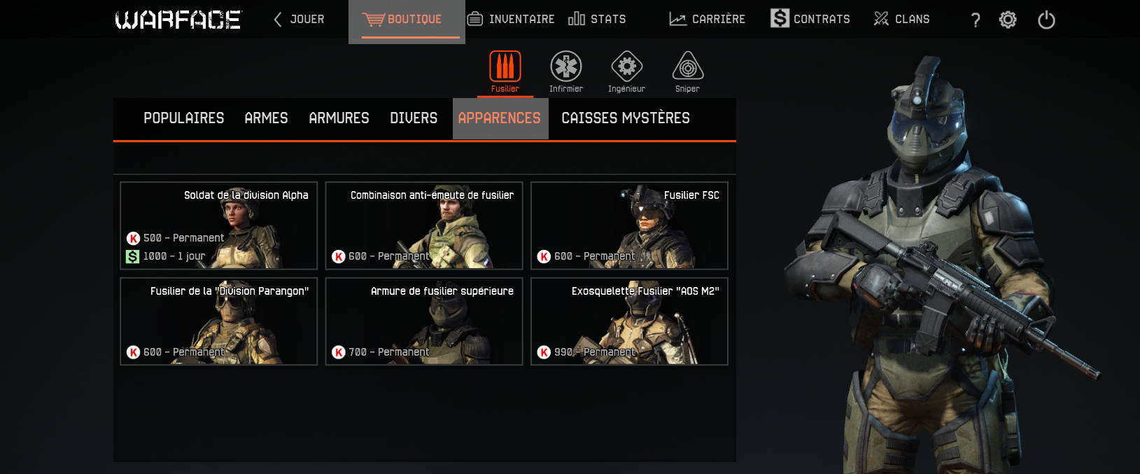 Warface Skins